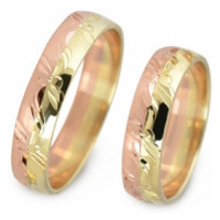 Zlaté snubní prsteny 1009 + DÁREK ZDARMA