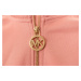 Michael Kors dámská mikina růžová se zlatým zipem