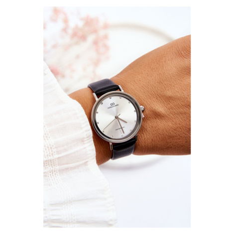 Dámské vodotěsné analogové hodinky Giorgio&Dario Černá a stříbrná Kesi