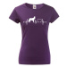 Dámské tričko pro milovníky zvířat - Chodský pes tep