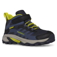 Merrell MOAB SPEED 2 MID A/C WTRPF Dětské outdoorové boty, tmavě modrá, velikost 36