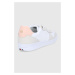 Kožené boty Tommy Hilfiger bílá barva, na plochém podpatku