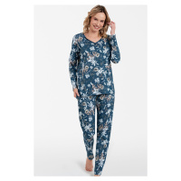 Dámské pyžamo Italian Fashion Madison- bavlna Tmavě modrá
