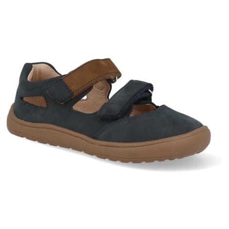 Barefoot dětské sandály Protetika - Pady brown černé