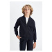 DEFACTO Boys College Collar Bomber Cardigan