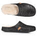 QVC STRIVE "VIENNA" kožené hřejivé pantofle Barva: Černá