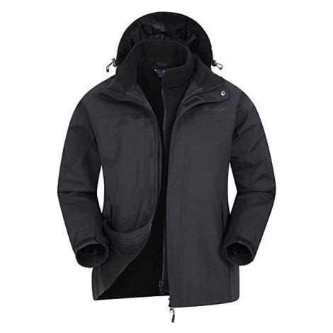 Pánská zimní bunda voděodolná 3 v 1 Mountain Warehouse Barva: Černá