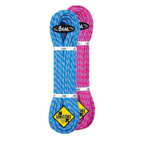 Beal lano Ice Line Unicore 8,1mm 2x60m, růžová/modrá