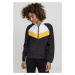 Ladies 3-Tone Windbreaker - black/white/chromeyellow