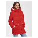 Červená dámská zimní bunda s kapucí GAP