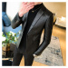 Luxusní pánské sako kožené hladké a vzorované