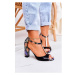 Stylové dámské sandály značky Laura Messi v černé barvě