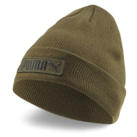 Puma CLASSIC CUFF BEANIE Pánská pletená čepice, khaki, velikost