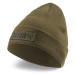 Puma CLASSIC CUFF BEANIE Pánská pletená čepice, khaki, velikost