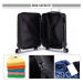 Konofactory Černá sada luxusních kufrů s TSA zámkem "Travelmania" - M (35l), L (65l), XL (100l)