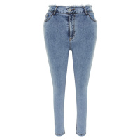 Trendyol Curve Light Blue Tassel Detailed Elastic Skinny Jeans