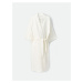 LC Waikiki Shawl Collar Self Patterned Maternity Dressing Gown