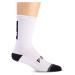 FOX Cyklistické ponožky klasické - DEFEND CREW 8" - černá/bílá