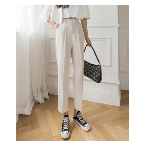 Dámské kalhoty s vysokým pasem