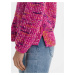 GAP Svetr marled turtleneck sweater Růžová