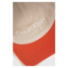 Bavlněná baseballová čepice Calvin Klein béžová barva, s aplikací