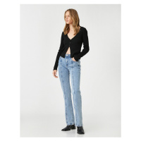 Koton Flared Leg Jeans Slim Cut - Victoria Slim Jean