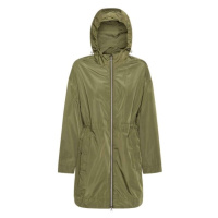 Geox W BULMYA LONG PARKA - FAKE MEM Dámská bunda, khaki, velikost