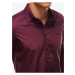 Vínová pánská košile Ombre Clothing