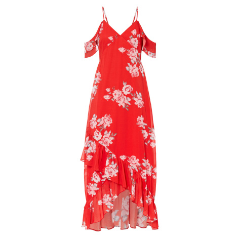 Bonprix BODYFLIRT šaty s odhalenými rameny Barva: Červená, Mezinárodní