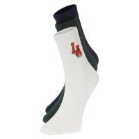 Trendyol 3-Pack Multi Color Cotton City Embroidered College-Tennis-Medium Socks