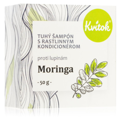 Kvitok Moringa organický tuhý šampon proti lupům 50 g