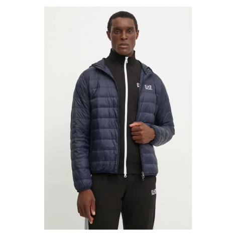 Bunda EA7 Emporio Armani pánská, tmavomodrá barva, přechodná, PNGPZ.8NPB24