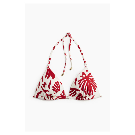 H & M - Bikinová push-upka's trojúhelníkovými košíčky - červená H&M