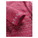 Tmavě růžový holčičí svetr na zip ALPINE PRO ZEGO