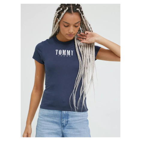 Tommy Jeans dámské modré tričko Tommy Hilfiger