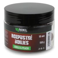 Nikl rozpustné boilies chilli & peach 150 g - 18 mm