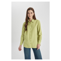 DEFACTO Relax Fit Poplin Long Sleeve Shirt Tunic