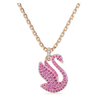 Swarovski Něžný pozlacený náhrdelník s Labutí Iconic Swan 5647552