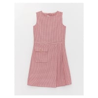 LC Waikiki Crew Neck Plaid Girl's Dress