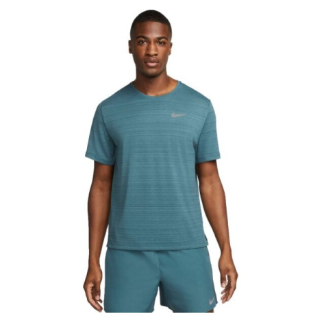 Nike DRI-FIT MILER Pánské běžecké tričko, tmavě zelená, velikost