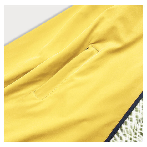 Žlutá neonová dámská letní bunda s podšívkou (HH036-26) J.STYLE