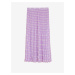 Plisovaná midaxi sukně s puntíky Marks & Spencer fialová