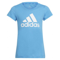 adidas BIG LOGO TEE Dívčí tričko, světle modrá, velikost