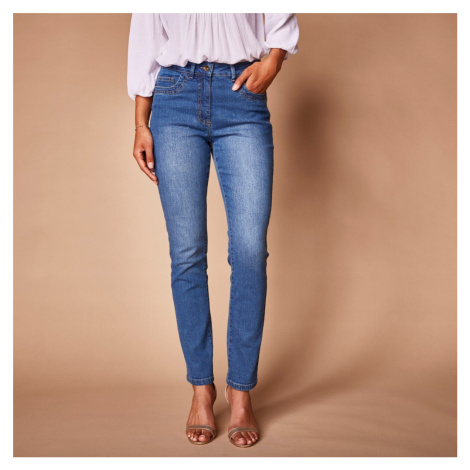 Rovné džíny s vyšívanými kapsami Blancheporte