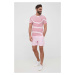 Bavlněné šortky Polo Ralph Lauren pánské, růžová barva