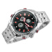 Pánské hodinky NAVIFORCE RAPTOR - (zn011b) - stříbrné/červené
