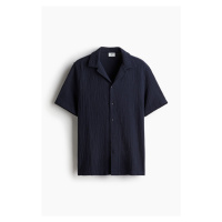 H & M - Mušelínová košile resort Regular Fit - modrá