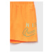 Dětské plavkové šortky Nike Kids oranžová barva