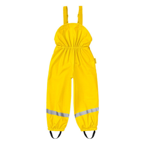 Playshoes Dětské nepromokavé kalhoty s fleecovou podšívkou (žlutá)