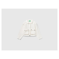 Benetton, Cropped Jacket With Pockets